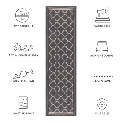 Tappeto da giardino impermeabile per interni ed esterni SAFAVIEH Courtyard Kristelle