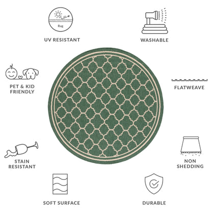 Tappeto da giardino impermeabile per interni ed esterni SAFAVIEH Courtyard Kristelle