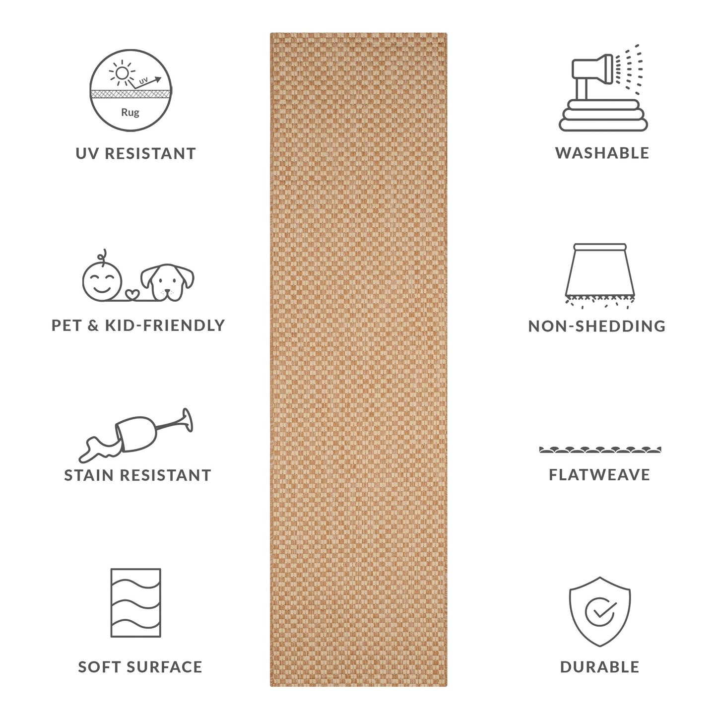 Tappeto impermeabile per patio e cortile SAFAVIEH Courtyard Ragini per interni/esterni