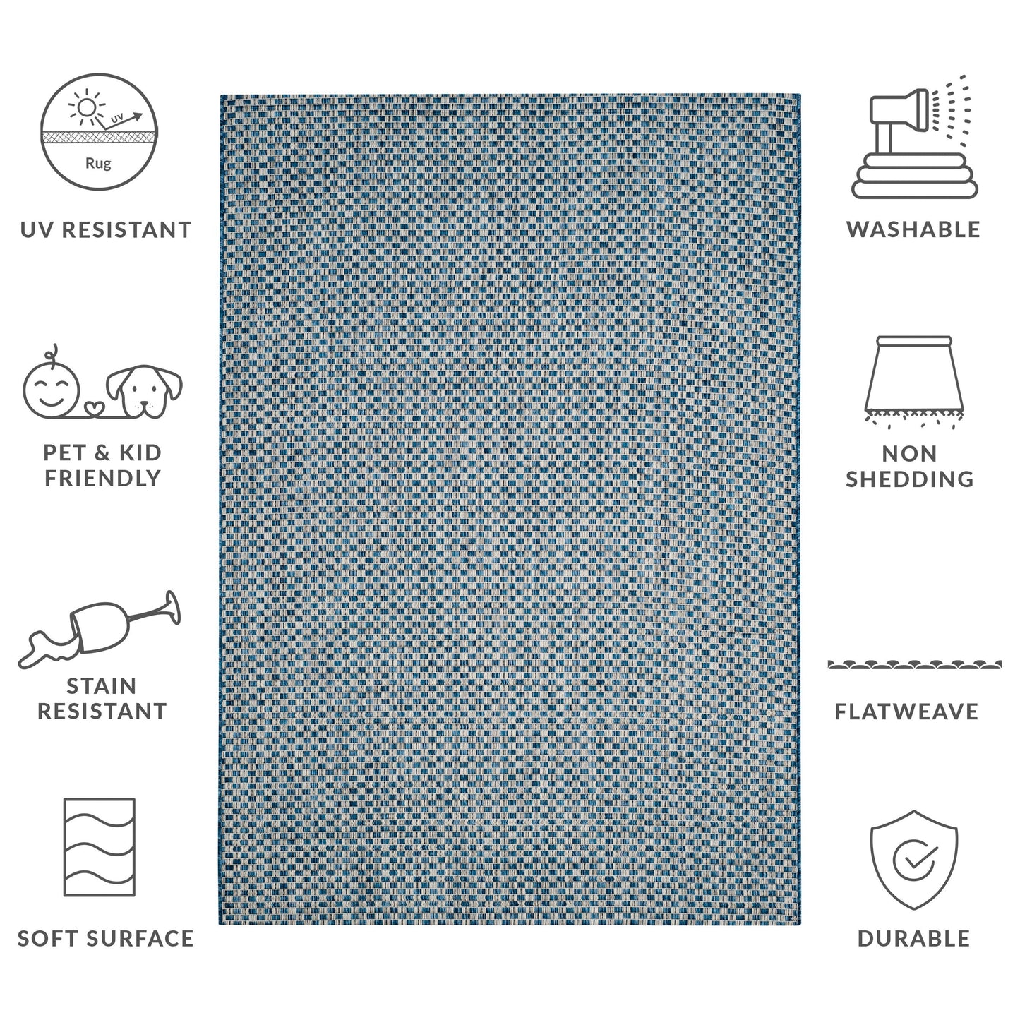 Tappeto impermeabile per patio e cortile SAFAVIEH Courtyard Ragini per interni/esterni