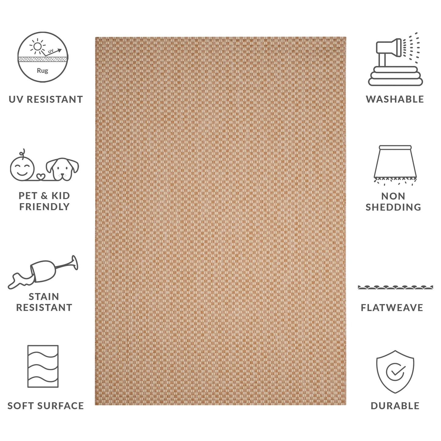 Tappeto impermeabile per patio e cortile SAFAVIEH Courtyard Ragini per interni/esterni