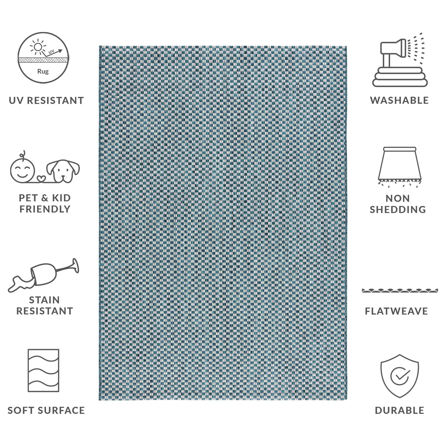 Tappeto impermeabile per patio e cortile SAFAVIEH Courtyard Ragini per interni/esterni