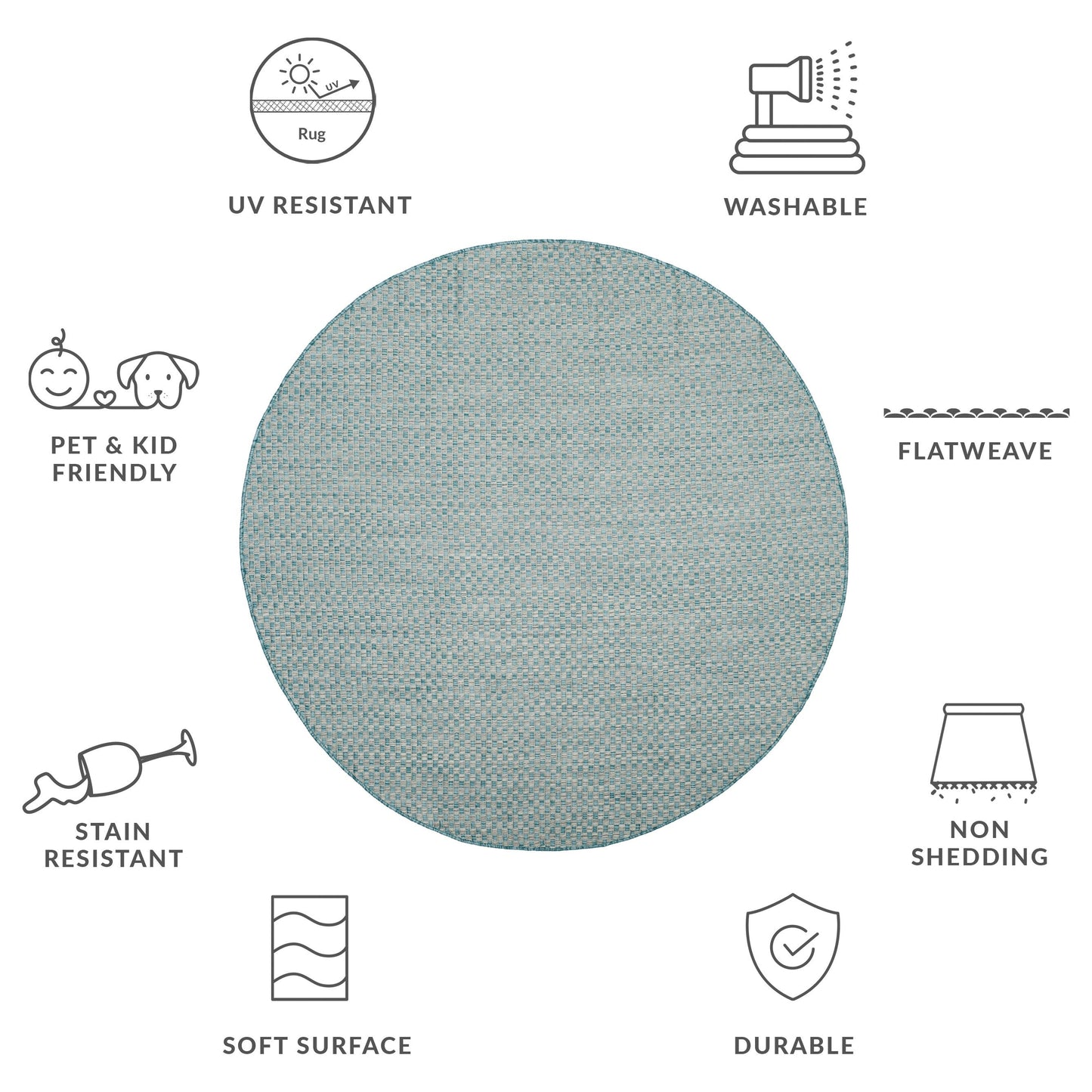 Tappeto impermeabile per patio e cortile SAFAVIEH Courtyard Ragini per interni/esterni