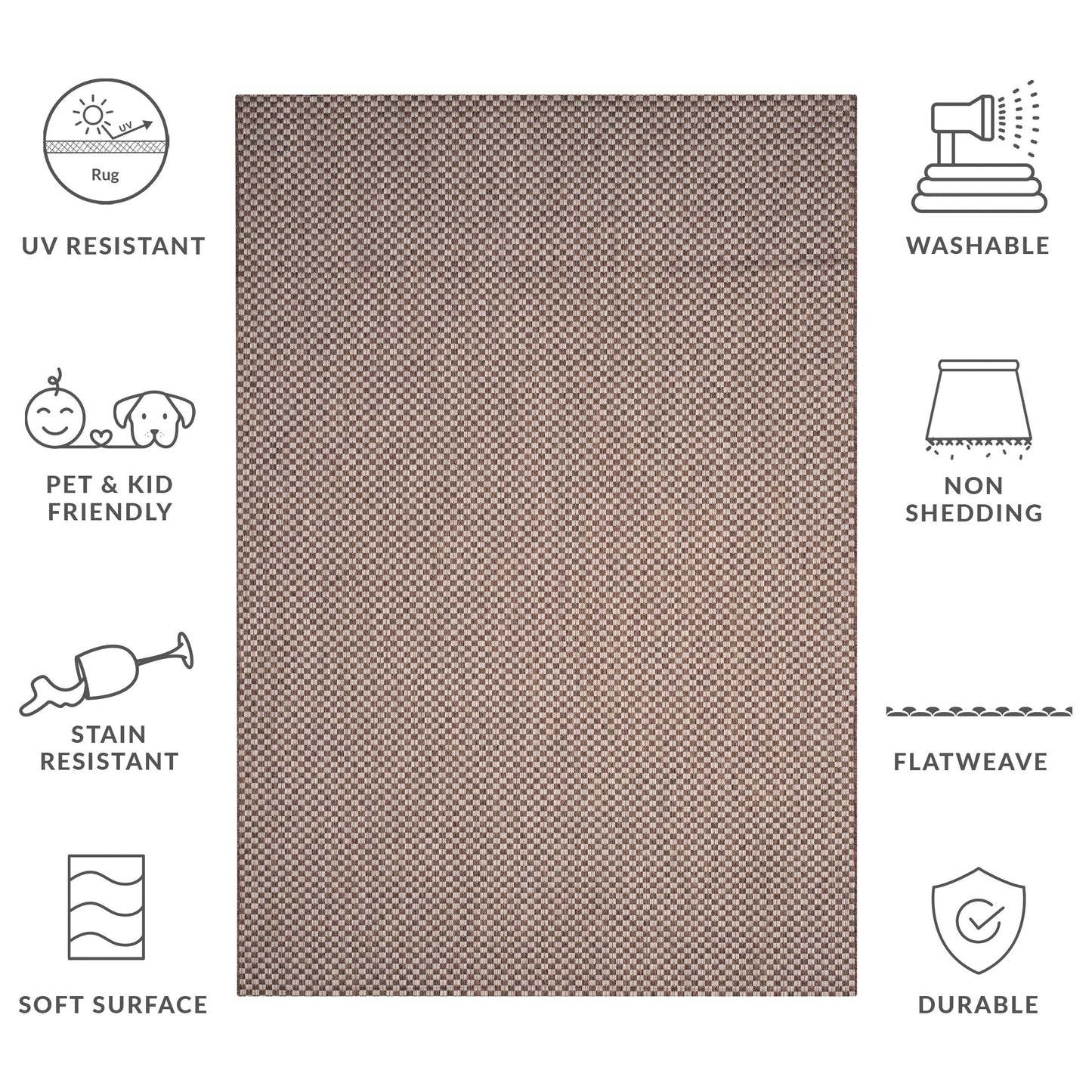 Tappeto impermeabile per patio e cortile SAFAVIEH Courtyard Ragini per interni/esterni