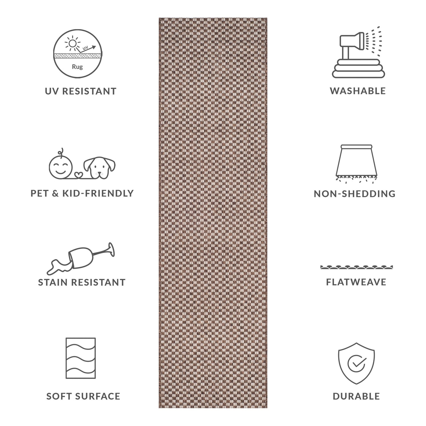 Tappeto impermeabile per patio e cortile SAFAVIEH Courtyard Ragini per interni/esterni