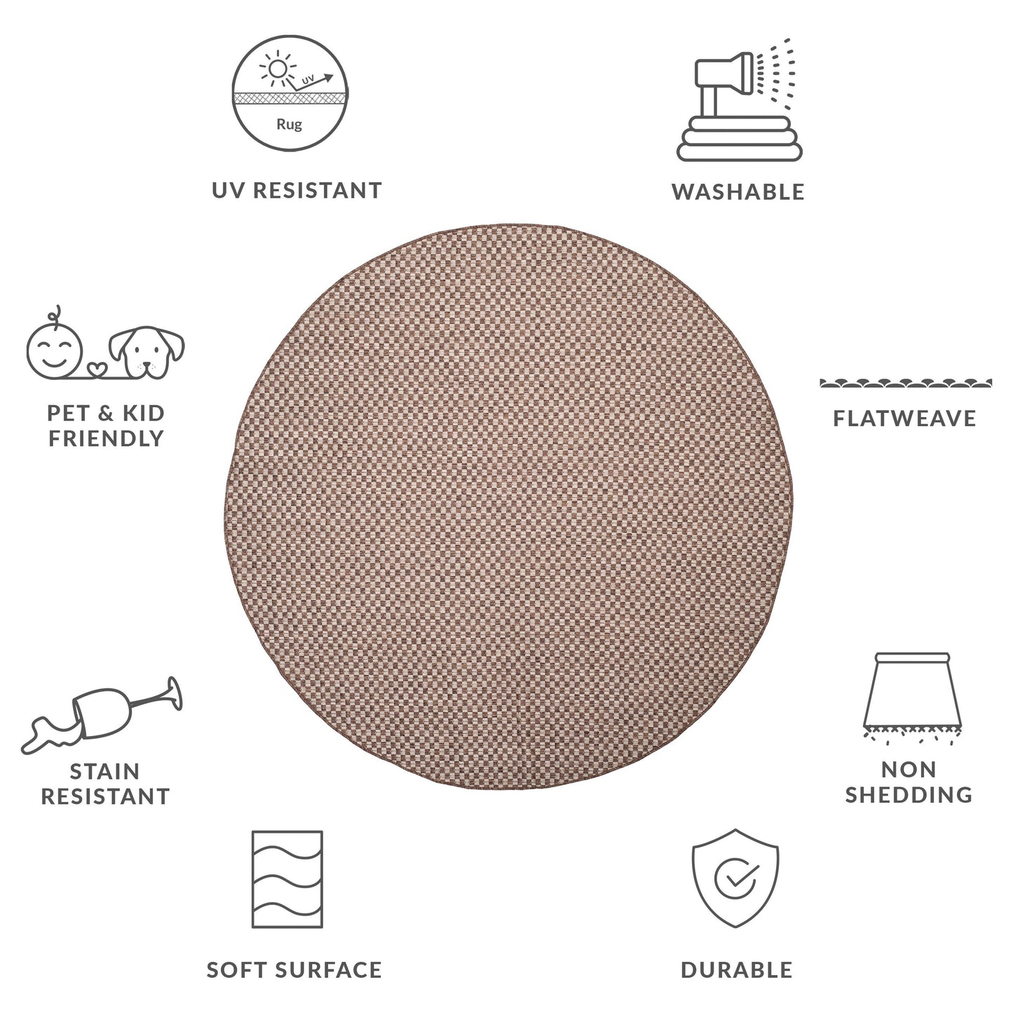 Tappeto impermeabile per patio e cortile SAFAVIEH Courtyard Ragini per interni/esterni