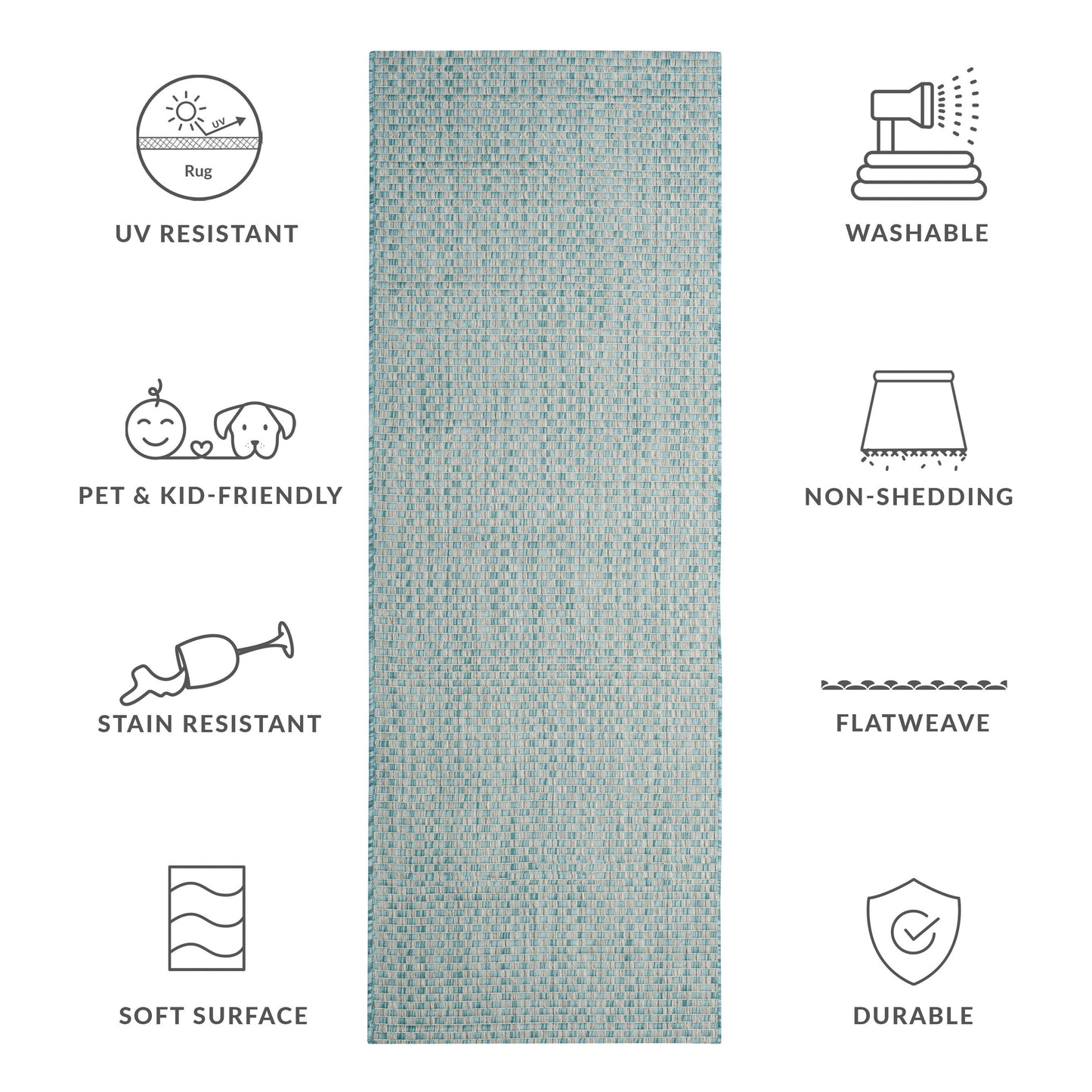 Tappeto impermeabile per patio e cortile SAFAVIEH Courtyard Ragini per interni/esterni