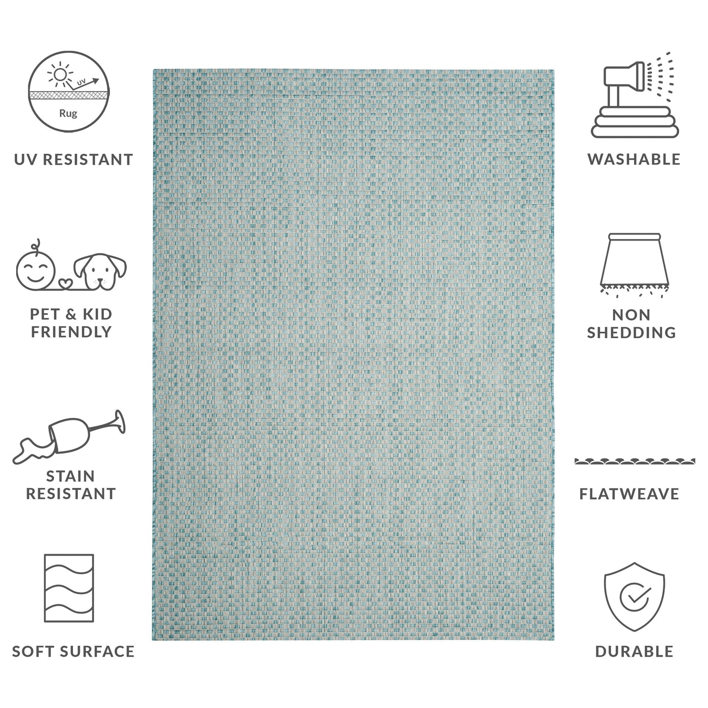 Tappeto impermeabile per patio e cortile SAFAVIEH Courtyard Ragini per interni/esterni