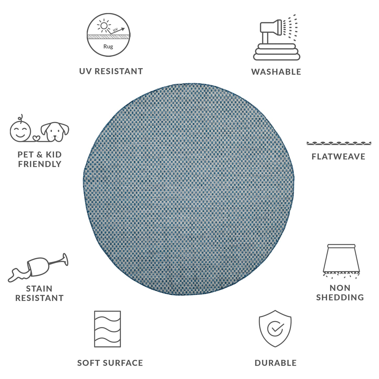 Tappeto impermeabile per patio e cortile SAFAVIEH Courtyard Ragini per interni/esterni