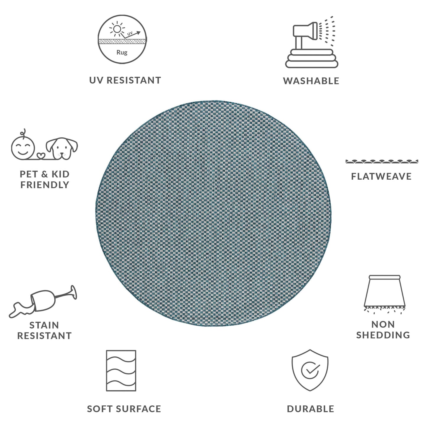 Tappeto impermeabile per patio e cortile SAFAVIEH Courtyard Ragini per interni/esterni