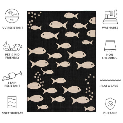 Tappeto da giardino impermeabile per interni ed esterni SAFAVIEH Courtyard Ragne