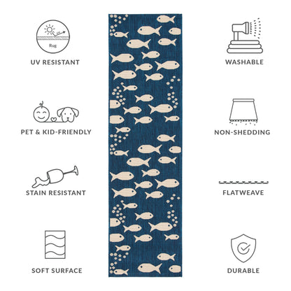 Tappeto da giardino impermeabile per interni ed esterni SAFAVIEH Courtyard Ragne