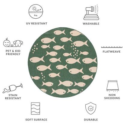 Tappeto da giardino impermeabile per interni ed esterni SAFAVIEH Courtyard Ragne