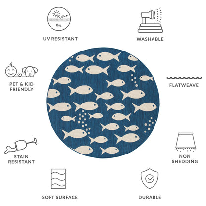 Tappeto da giardino impermeabile per interni ed esterni SAFAVIEH Courtyard Ragne