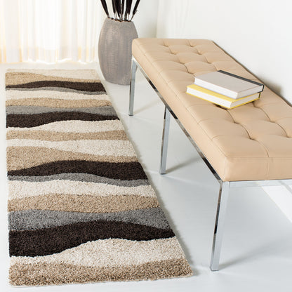 Tappeto SAFAVIEH Florida Shag Melahat Abstract Wave da 1,2 pollici di spessore