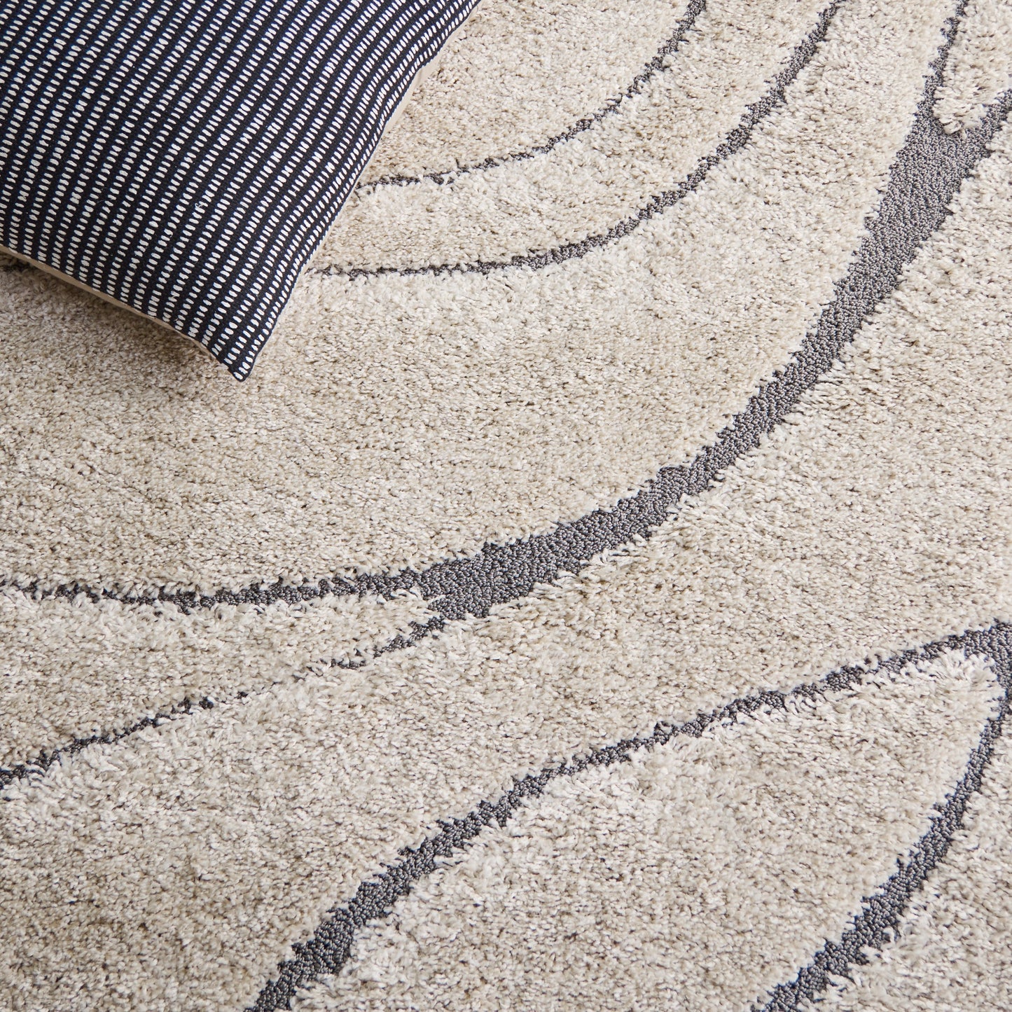 Tappeto SAFAVIEH Florida Shag Staka Abstract Waves da 1,2 pollici