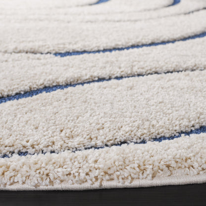 Tappeto SAFAVIEH Florida Shag Staka Abstract Waves da 1,2 pollici