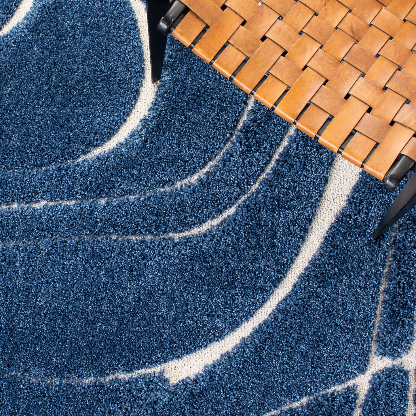 Tappeto SAFAVIEH Florida Shag Staka Abstract Waves da 1,2 pollici