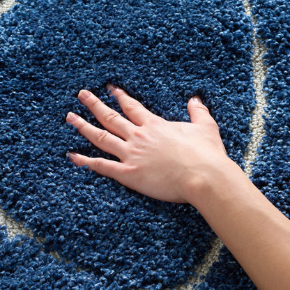 Tappeto SAFAVIEH Florida Shag Staka Abstract Waves da 1,2 pollici