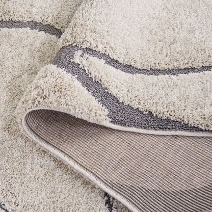 Tappeto SAFAVIEH Florida Shag Staka Abstract Waves da 1,2 pollici