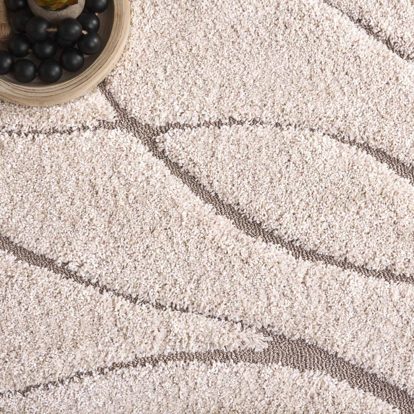 Tappeto SAFAVIEH Florida Shag Staka Abstract Waves da 1,2 pollici