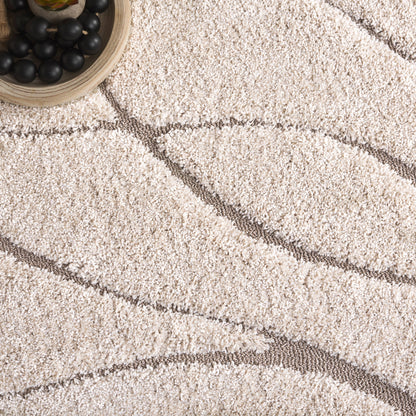 Tappeto SAFAVIEH Florida Shag Staka Abstract Waves da 1,2 pollici