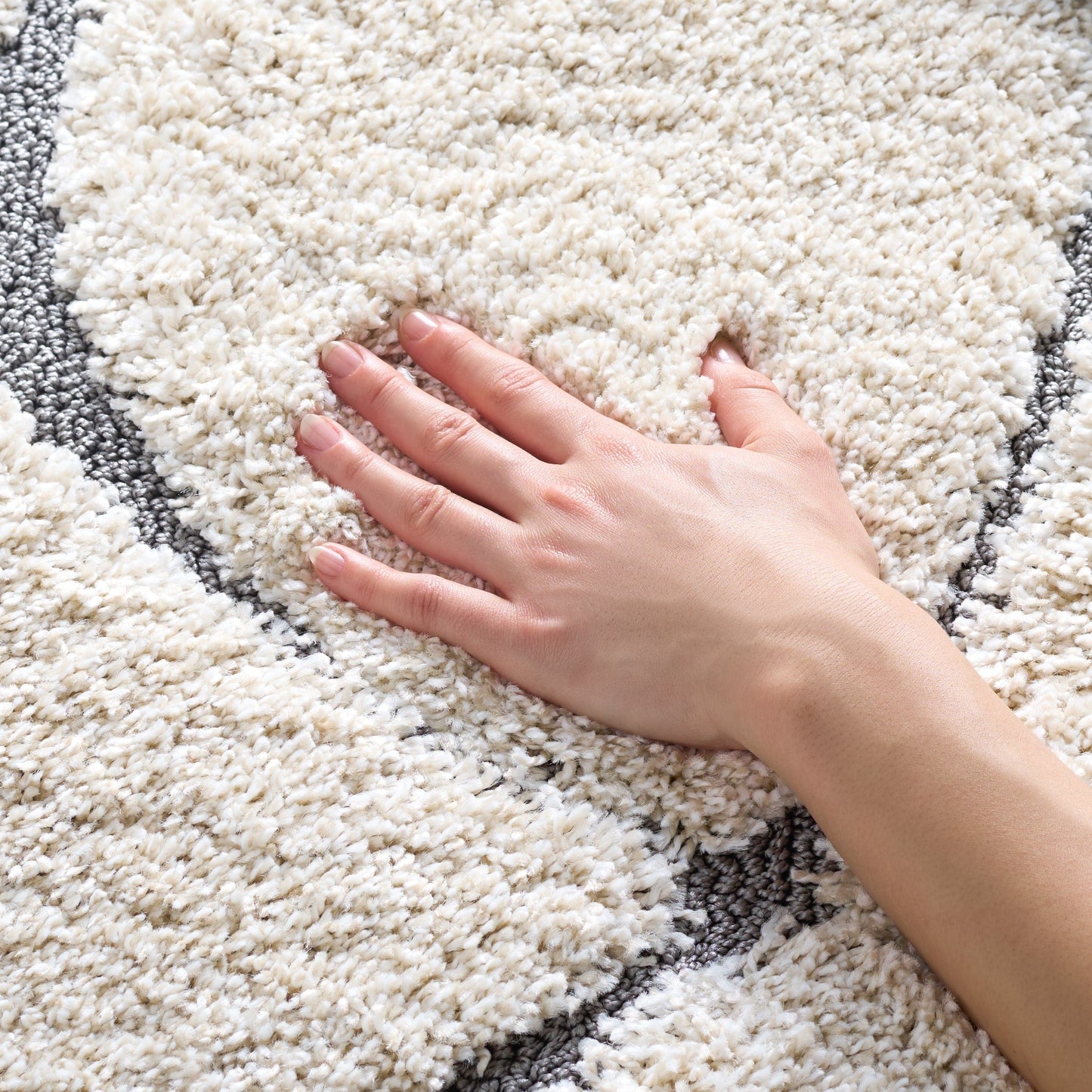 Tappeto SAFAVIEH Florida Shag Staka Abstract Waves da 1,2 pollici