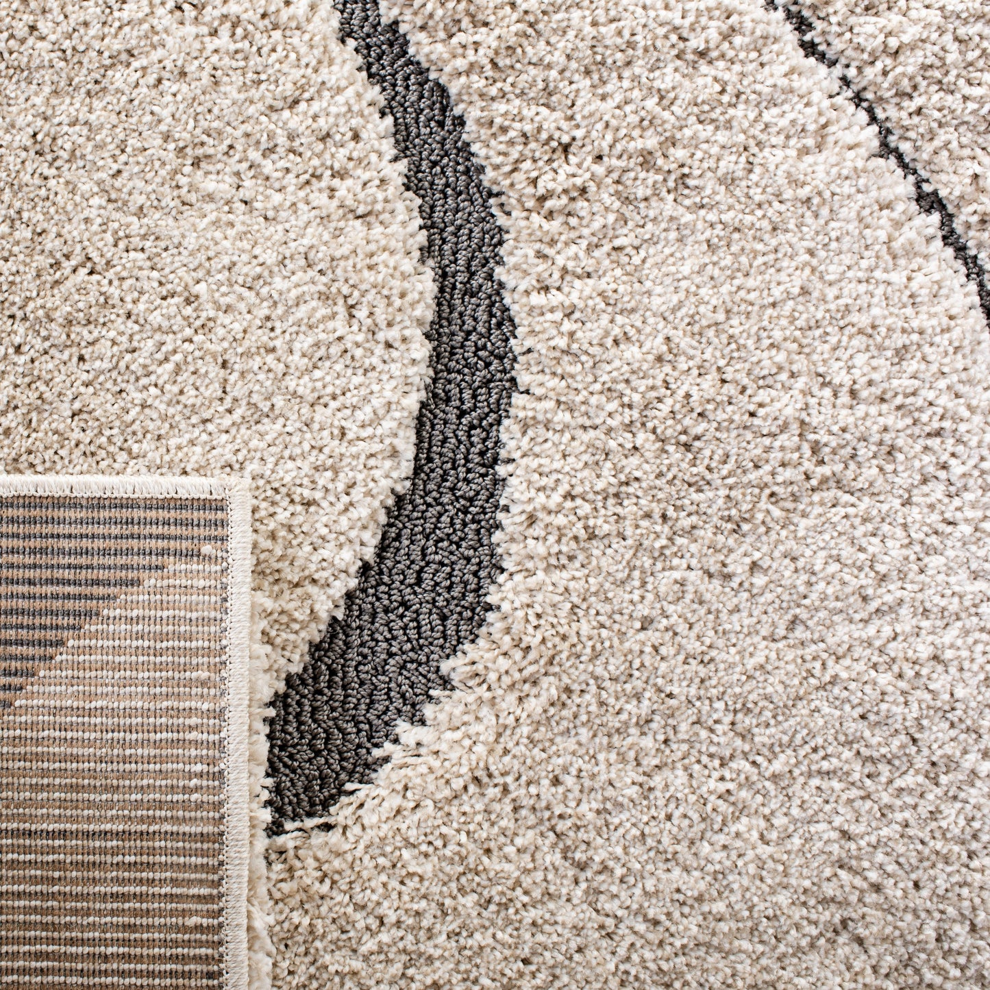 Tappeto SAFAVIEH Florida Shag Staka Abstract Waves da 1,2 pollici