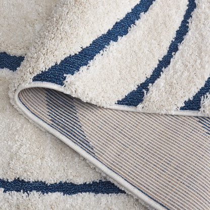 Tappeto SAFAVIEH Florida Shag Staka Abstract Waves da 1,2 pollici