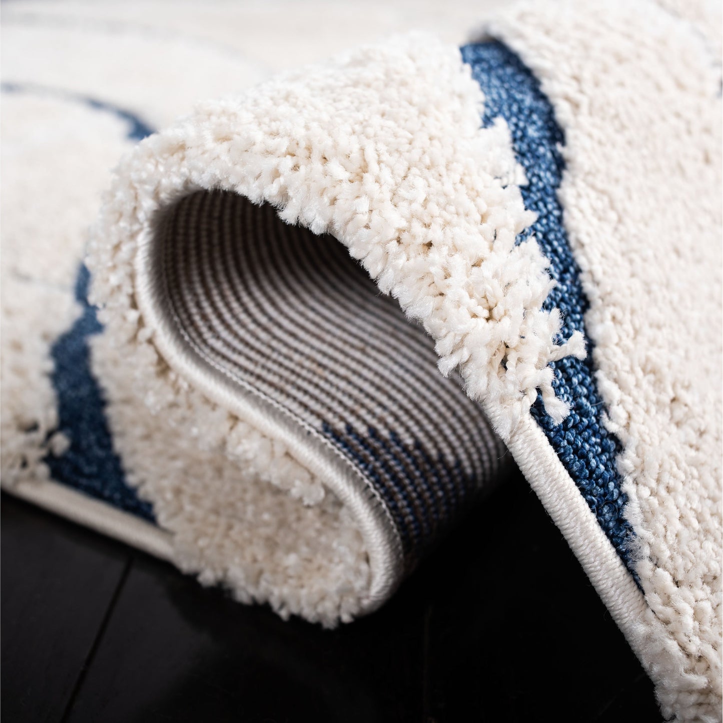 Tappeto SAFAVIEH Florida Shag Staka Abstract Waves da 1,2 pollici