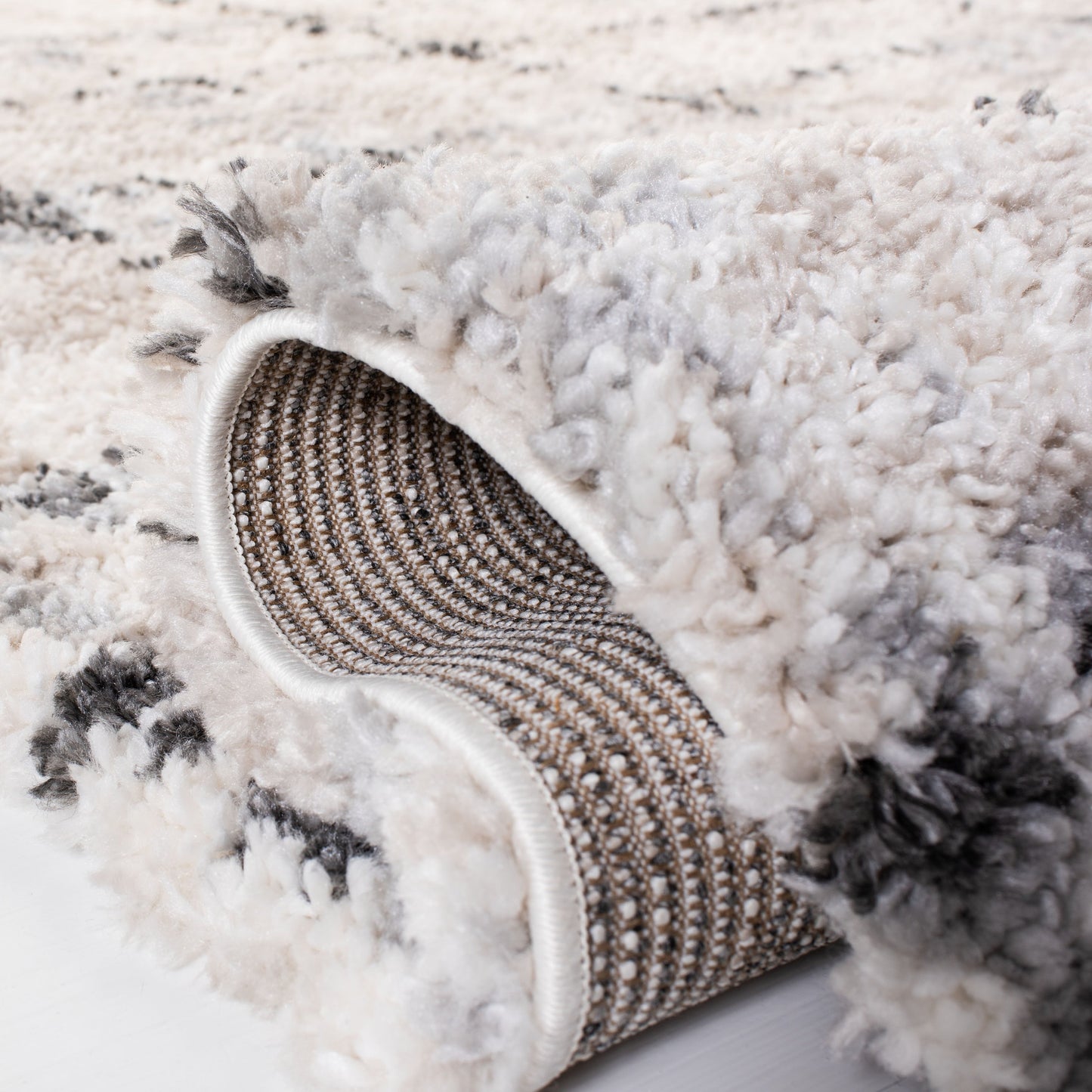 Tappeto SAFAVIEH Fontana Shag Ashton Modern Check da 2 pollici di spessore