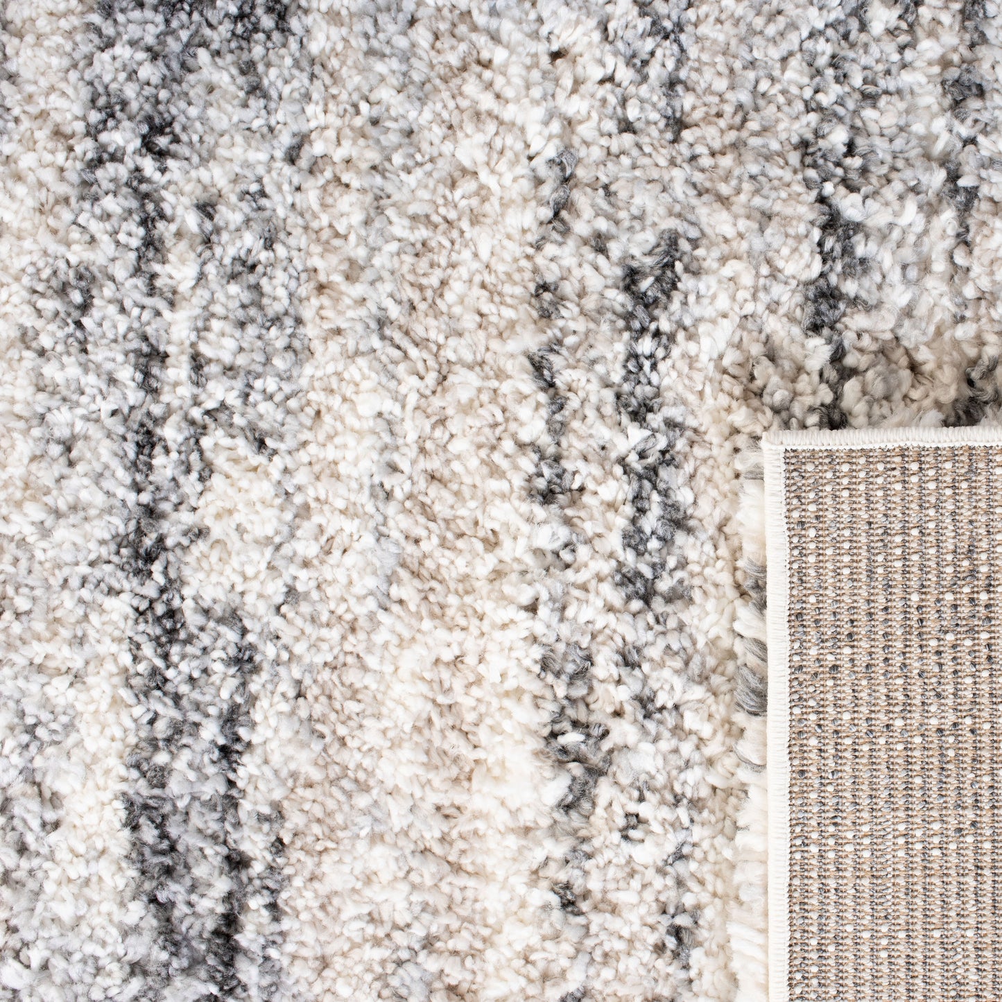 Tappeto SAFAVIEH Fontana Shag Mevlide Modern Stripe da 2 pollici di spessore