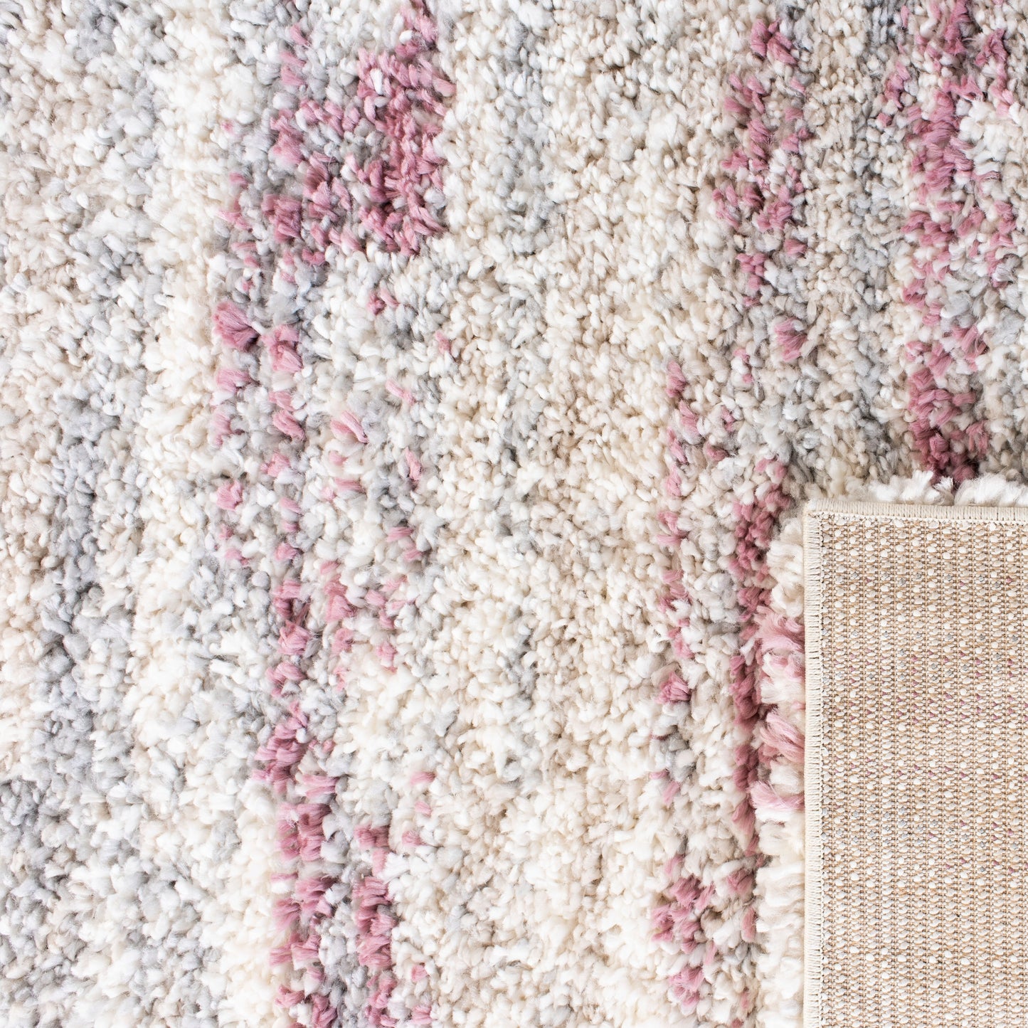 Tappeto SAFAVIEH Fontana Shag Mevlide Modern Stripe da 2 pollici di spessore