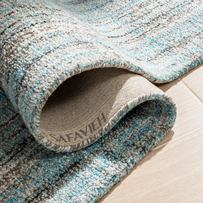 Tappeto moderno in viscosa corallo astratto fatto a mano SAFAVIEH