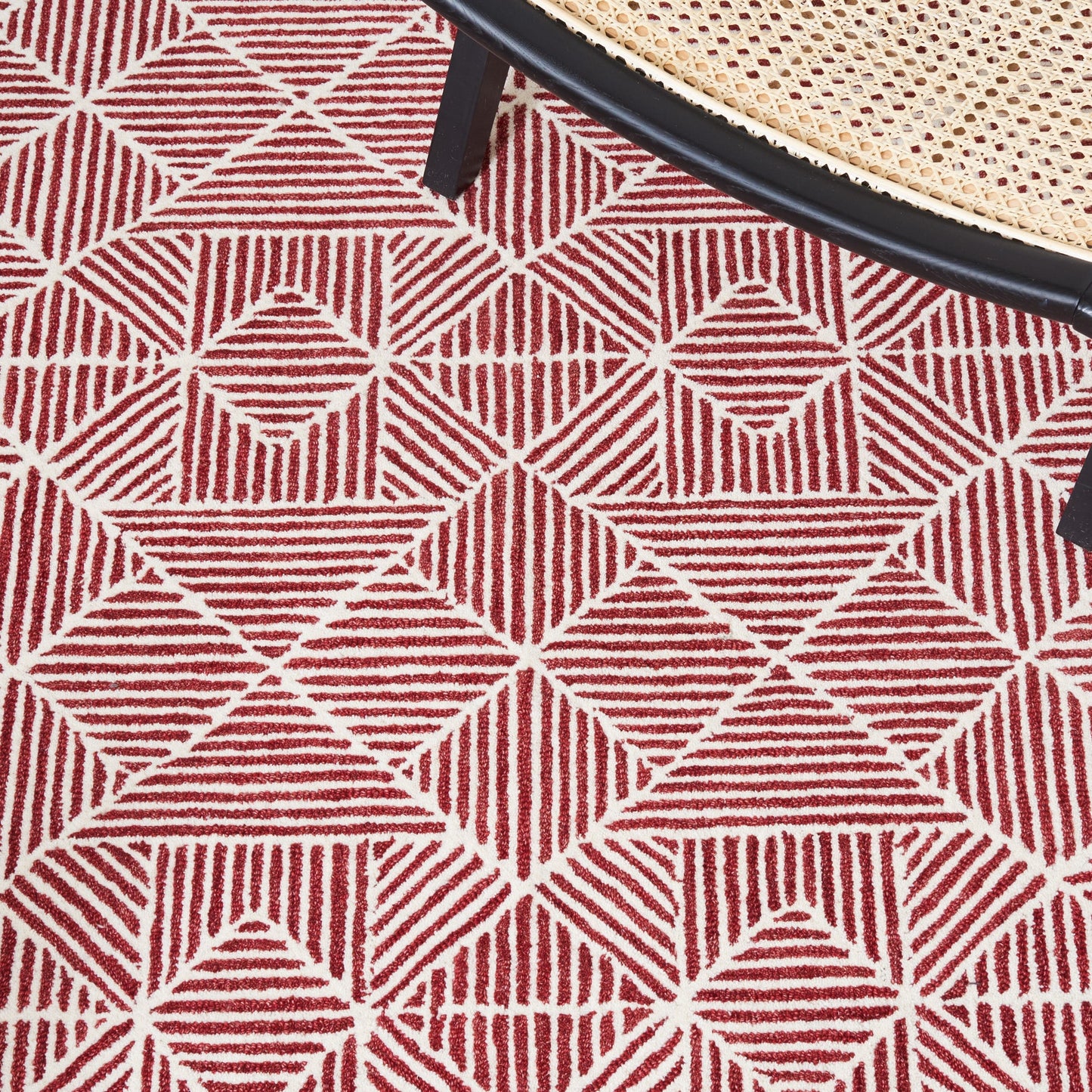 Tappeto moderno in lana Harmanna astratto fatto a mano SAFAVIEH