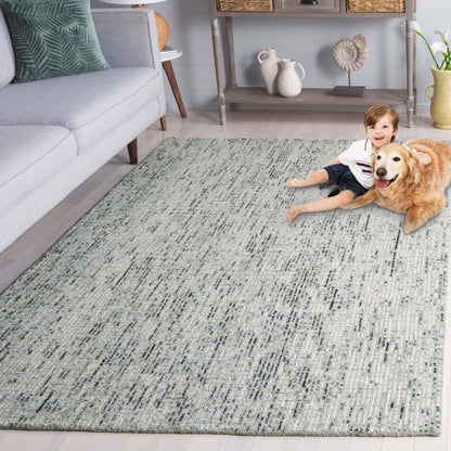 SAFAVIEH Tappeto moderno in lana Lotje astratto fatto a mano