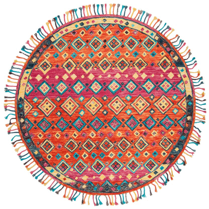 Tappeto in lana fatto a mano Aspen Hysnie Eclectic Orange/Fucsia SAFAVIEH