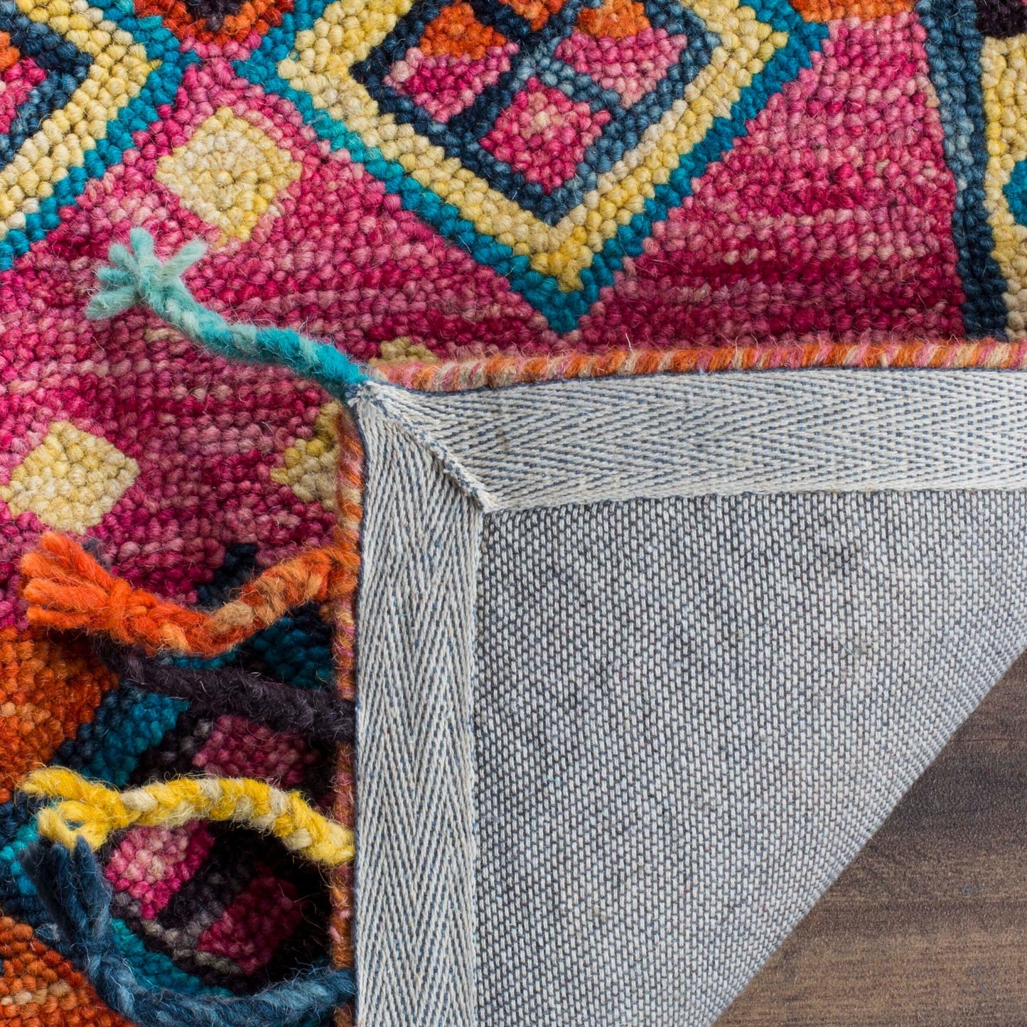 Tappeto in lana fatto a mano Aspen Hysnie Eclectic Orange/Fucsia SAFAVIEH