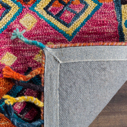 Tappeto in lana fatto a mano Aspen Hysnie Eclectic Orange/Fucsia SAFAVIEH