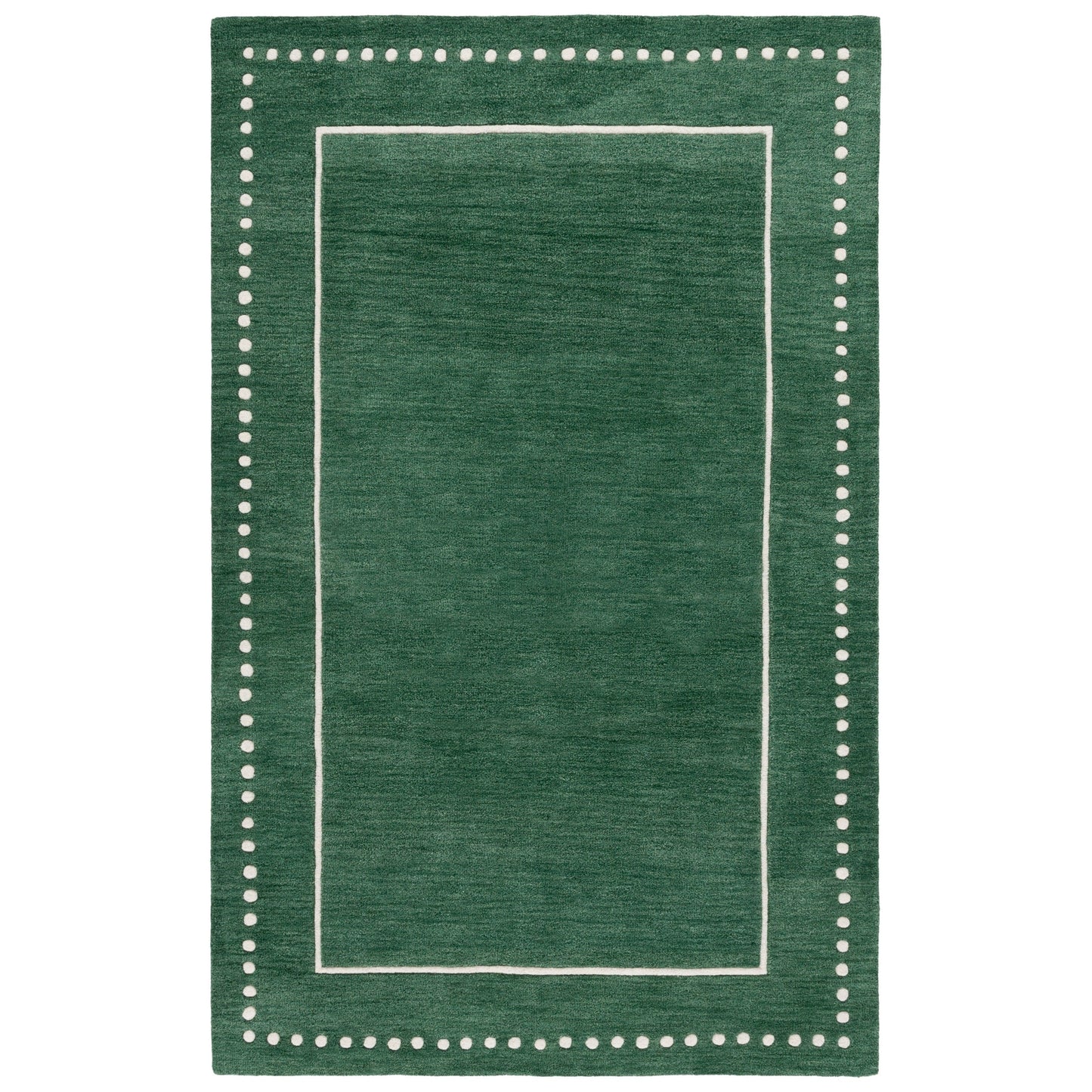 Tappeto in lana con bordo a pois Bella Mitana fatto a mano SAFAVIEH