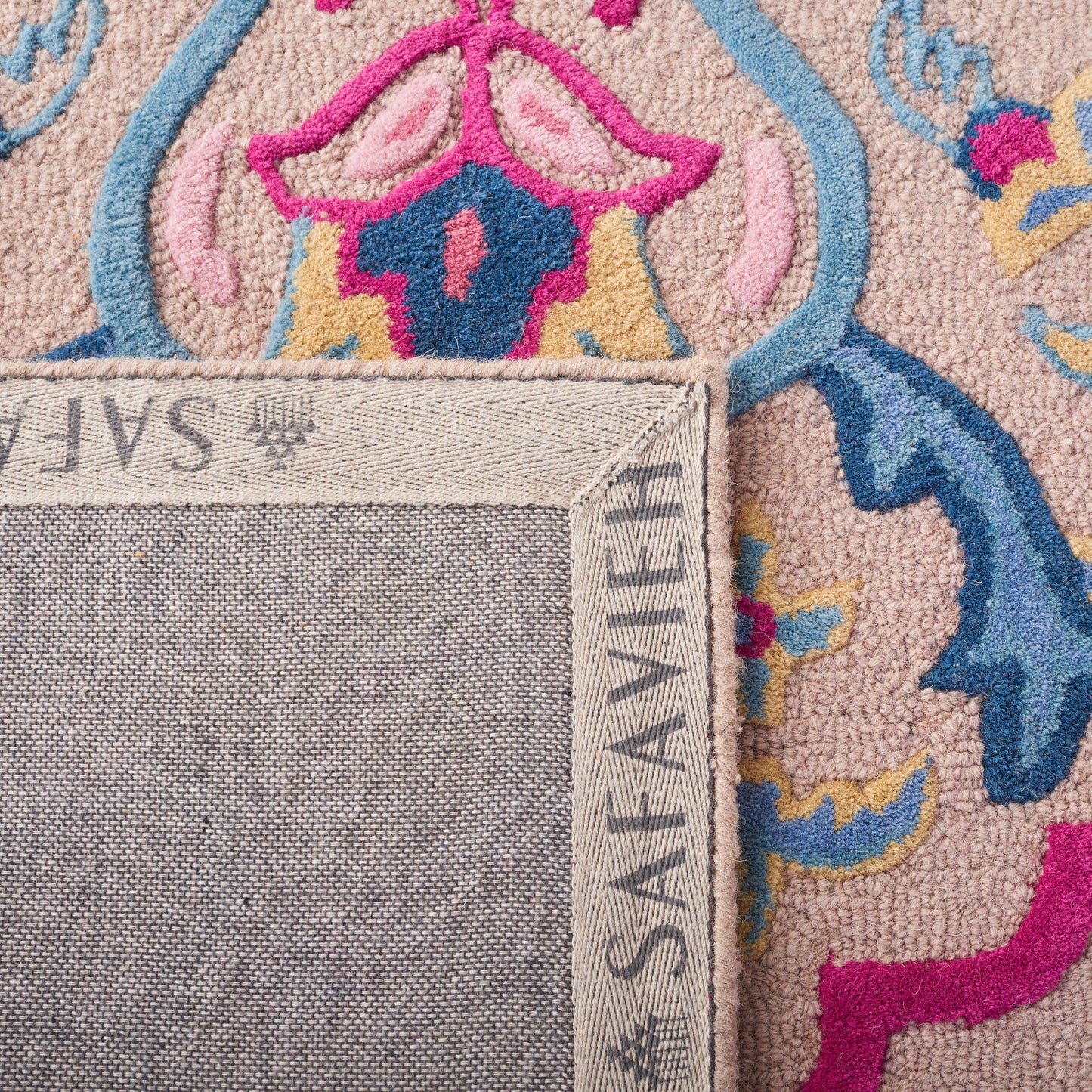 Tappeto in lana con medaglione Cailin Bellagio fatto a mano SAFAVIEH