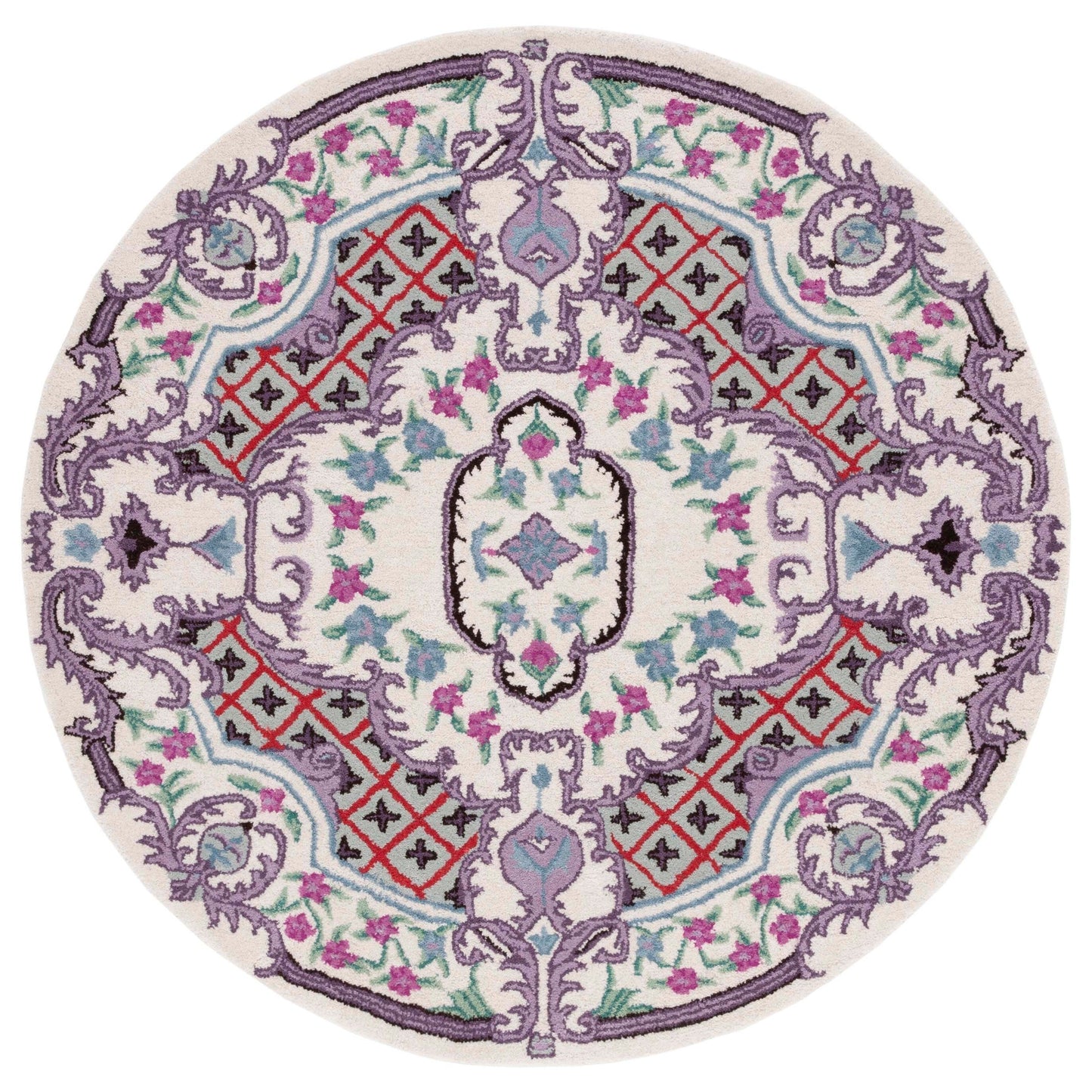 Tappeto in lana con medaglione orientale Tatevik Bellagio fatto a mano SAFAVIEH