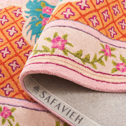 Tappeto in lana con medaglione orientale Tatevik Bellagio fatto a mano SAFAVIEH