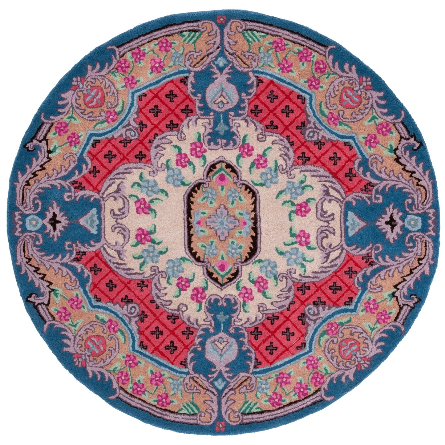 Tappeto in lana con medaglione orientale Tatevik Bellagio fatto a mano SAFAVIEH