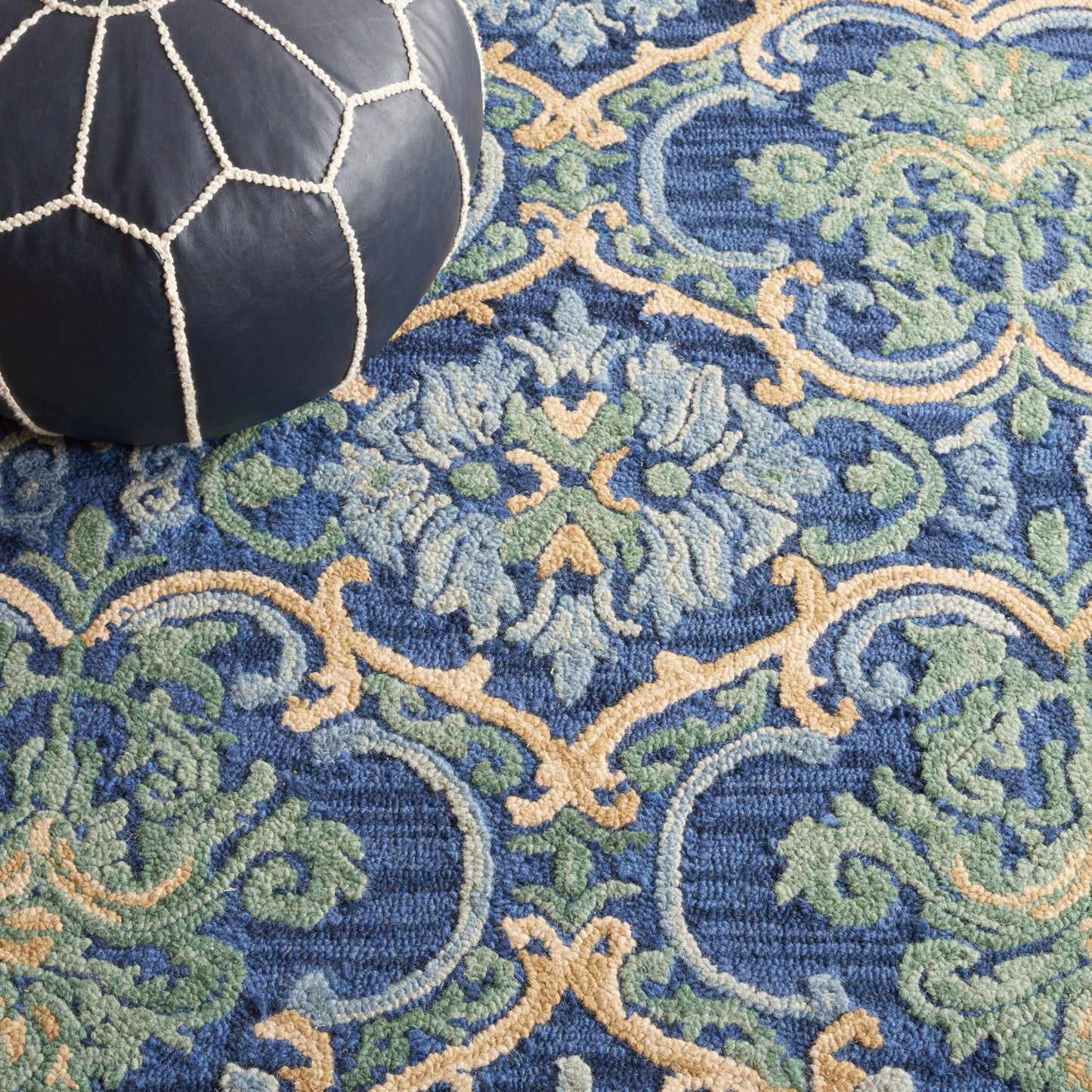 Tappeto in lana floreale Blossom Porzia fatto a mano SAFAVIEH