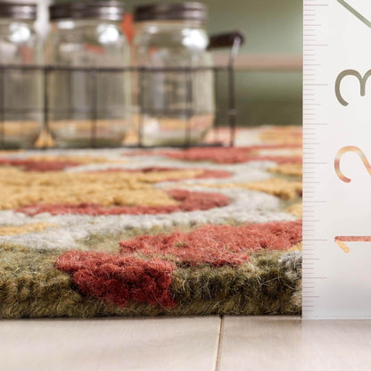 Tappeto in lana floreale Blossom Porzia fatto a mano SAFAVIEH