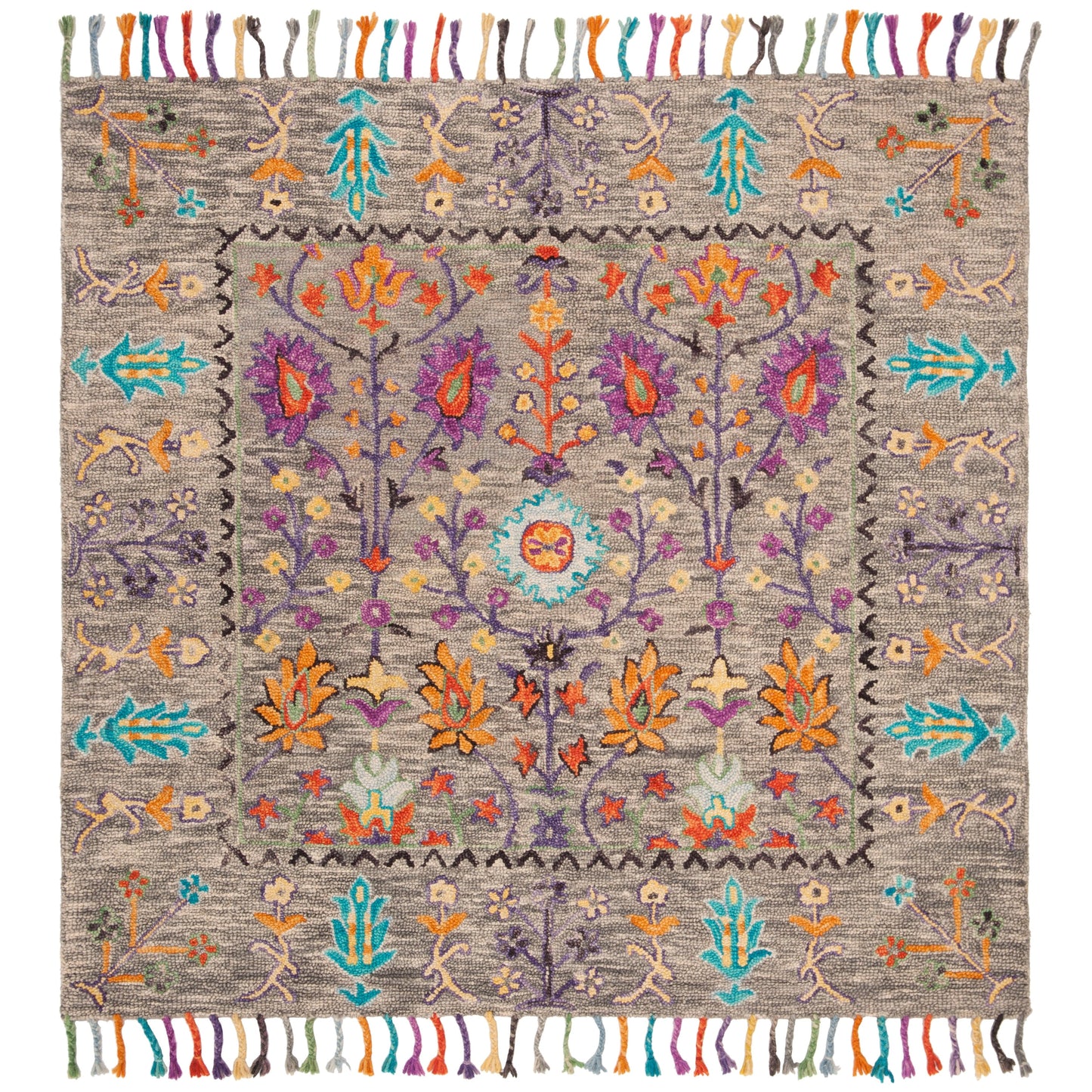 Tappeto moderno in lana floreale Takuko Blossom fatto a mano SAFAVIEH