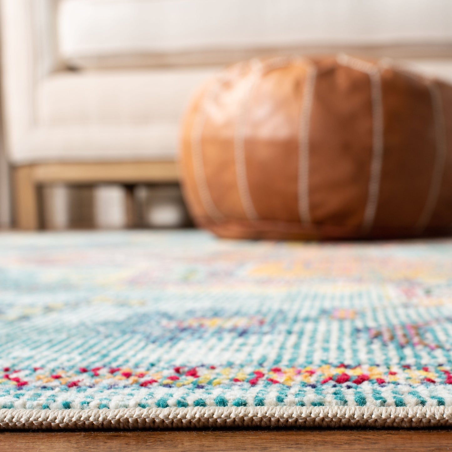 SAFAVIEH, tappeto a medaglione vintage Boho in cristallo Naimat