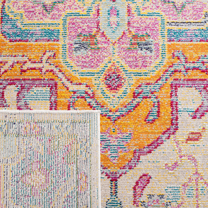 SAFAVIEH, tappeto a medaglione vintage Boho in cristallo Naimat