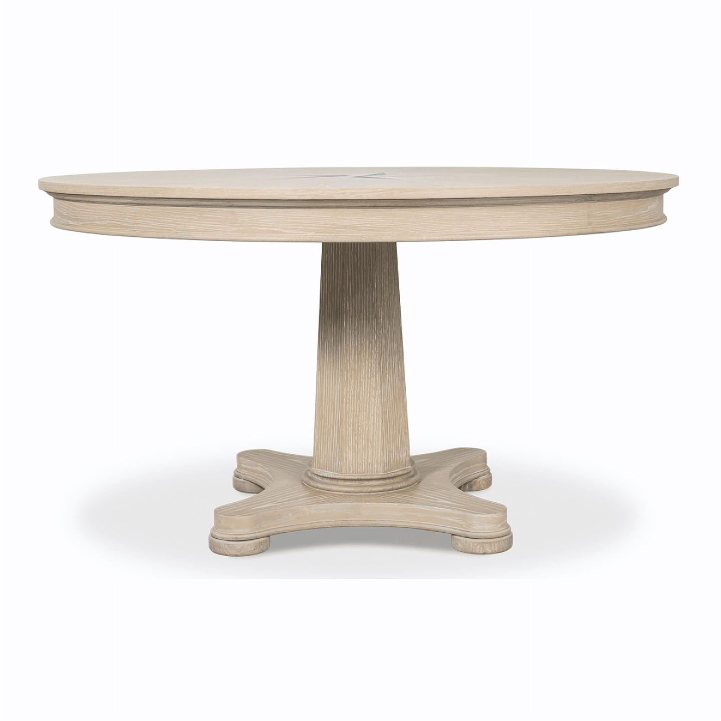 Tavolo da pranzo rotondo Whitewash Star